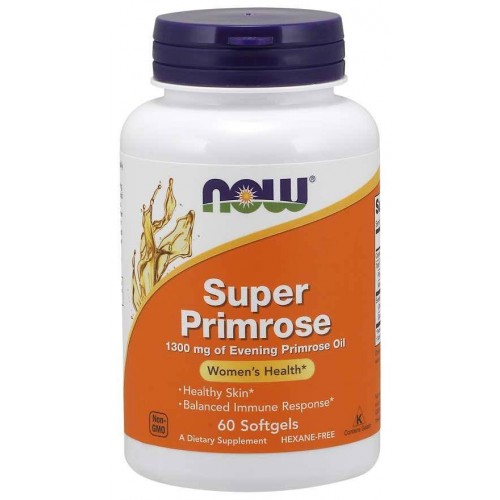 Super Primrose 1300 mg - 60 Softgels - Now Foods